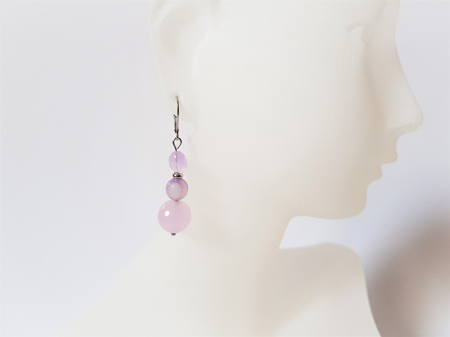Cercei cu agate lila [2]