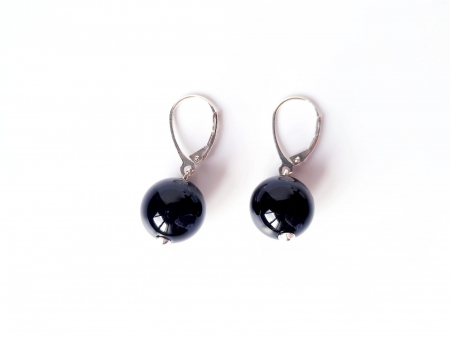 Cercei Handmade cu Pietre Semipretioase - Cercei din argint cu onix