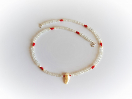 Colier agate, coral si perle naturale baroc [3]