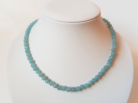 Colier clasic cu jad bleu [2]