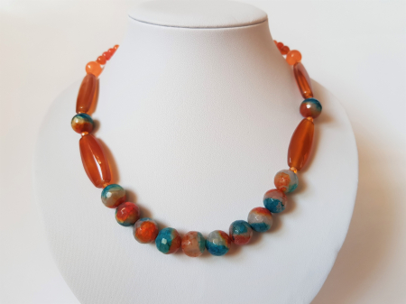 Colier cu agate portocalii [1]