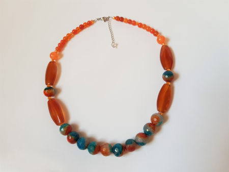 Colier cu agate portocalii [2]