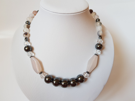 Colier cu hematite si cuart rutilat [3]