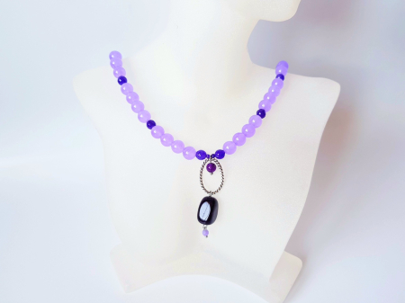 Colier cu jad mov si jad lila [3]