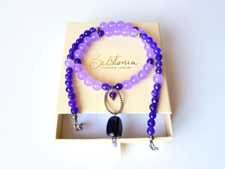 Colier cu jad mov si jad lila [5]