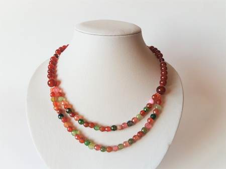 Colier de agate, cuart si jad [1]