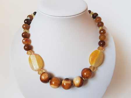 Colier de agate si portelan [3]