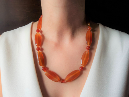COLIERE - Colier de toamna cu agate