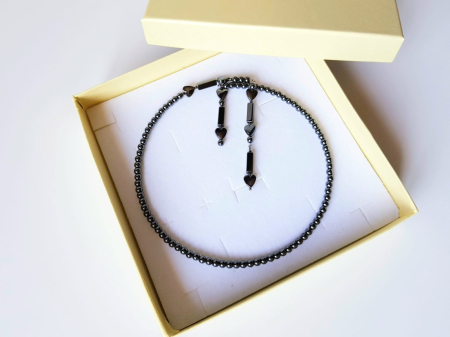 Colier din hematit cu design deschis [5]
