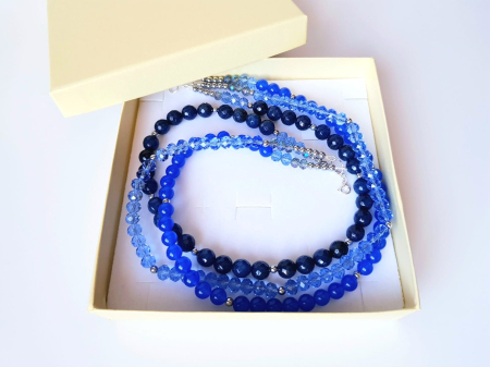 Colier multisir cu jad bleumarin si jad safir [6]