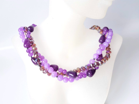 Colier multisir cu jad mov si jad lila [1]