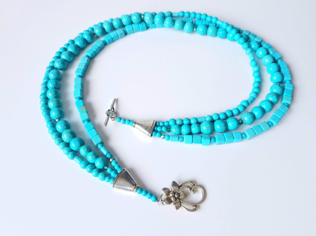 Colier multisir din turcoaz reconstituit [4]