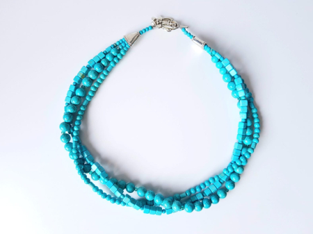 Colier multisir din turcoaz reconstituit [1]