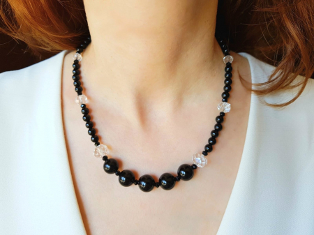 Coliere Handmade Medii - Colier onix si cristale