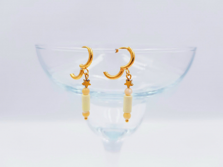 Set colier, cercei si bratara cu agate, sidef si hematit [6]