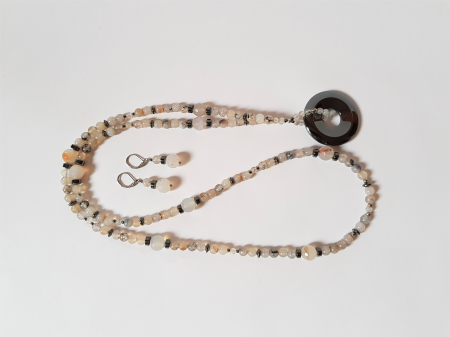 Set colier si cercei cu agate si hematite [4]