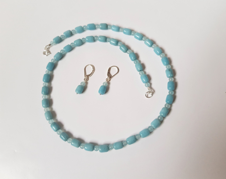 Set colier si cercei de angelit [5]