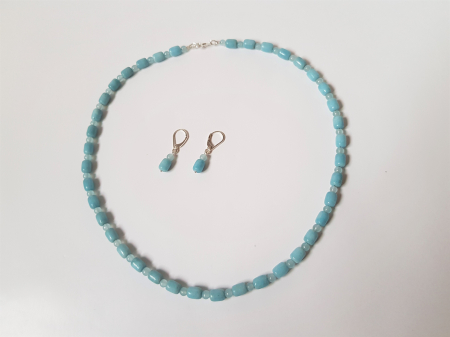Set colier si cercei de angelit [4]