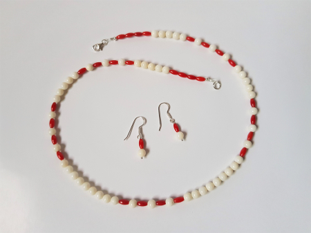 Set colier si cercei din coral [5]