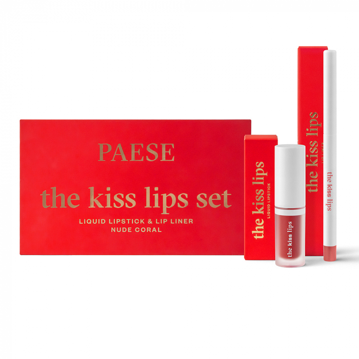 PAESE GIFT SET THE KISS LIPS NUDE CORAL 02 [6]