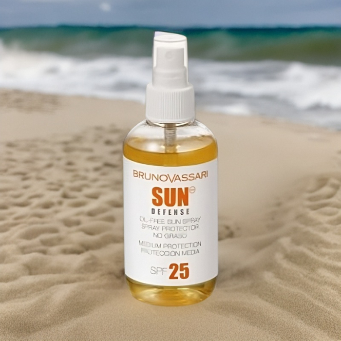 Oil Free Sun Spray SPF25 Bruno Vassari, spray solar 200 ml [3]