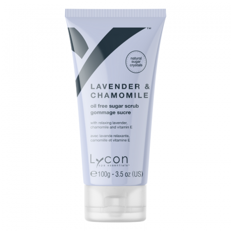 Exfoliant Corp - Exfoliant din zahar fara ulei, Sugar scrub Relaxing Lavander and Chamomile - 100g