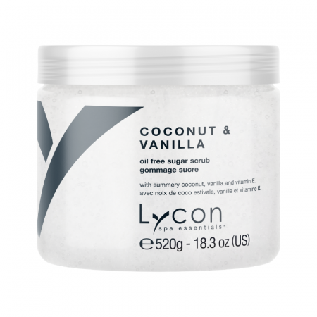 Exfoliant Corp - Exfoliant din zahar fara ulei, Sugar scrub Summery Coconut and Vanilla - 520g