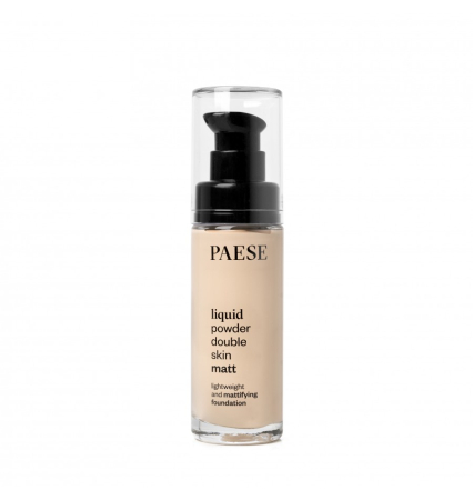 Machiaj Profesional - Fond de ten matifiant, Liquid Powder Double Skin Matt, 20M - 30ml