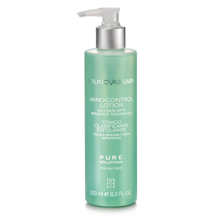 Exfoliere și Gomaj - Lotiune Tonica Exfolianta Pentru Ten Foarte Gras/Uleios 250ml - Akno-Control Lotion Pure Solution Bruno Vassari