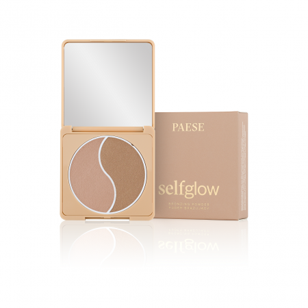 Pudre - Pudra bronzanta Duo Light, Selfglow, nuanta Medium - 6,5g