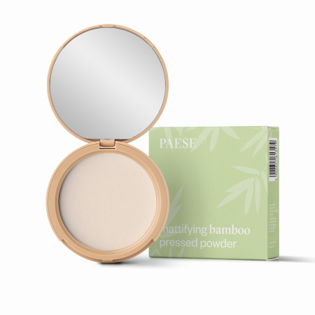 Pudre - Pudra din bambus cu efect matifiant, Bamboo Pressed - 8g