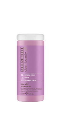 Îngrijire Păr - Șampon Clean Beauty Blonde Paul Mitchell pentru păr blond, 50 ml