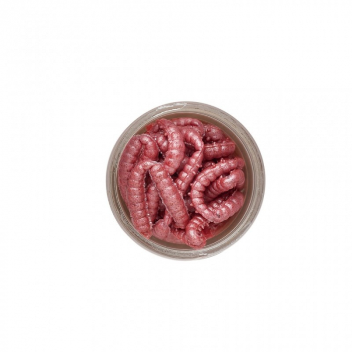 Momeala Berkley PowerBait Honey Worm 2,5cm Bubblegum 25 bucati/borcan [2]