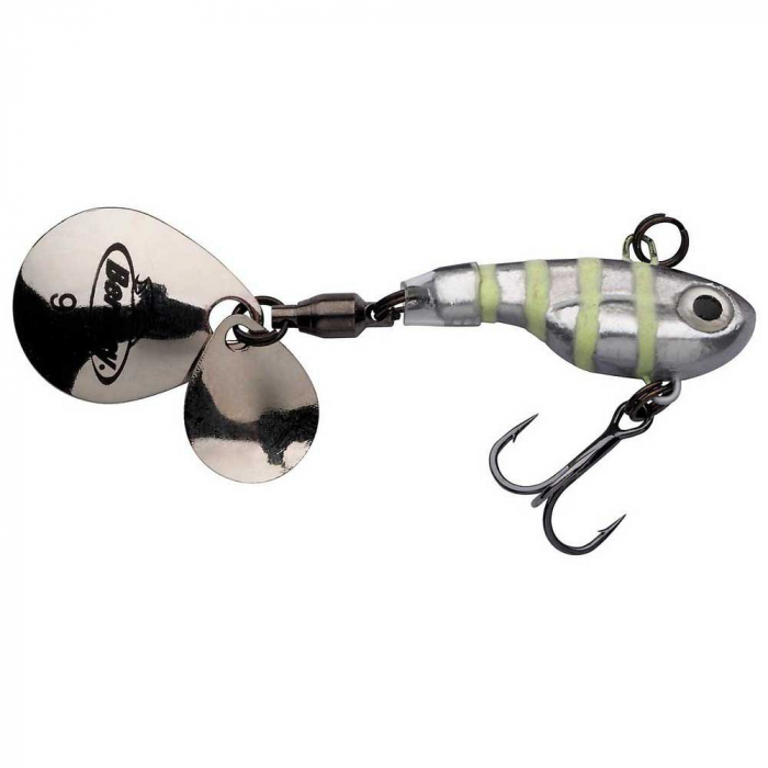 Spinnertail Berkley Pulse Spintail 5cm, 5g Glow Silver Zebra [1]