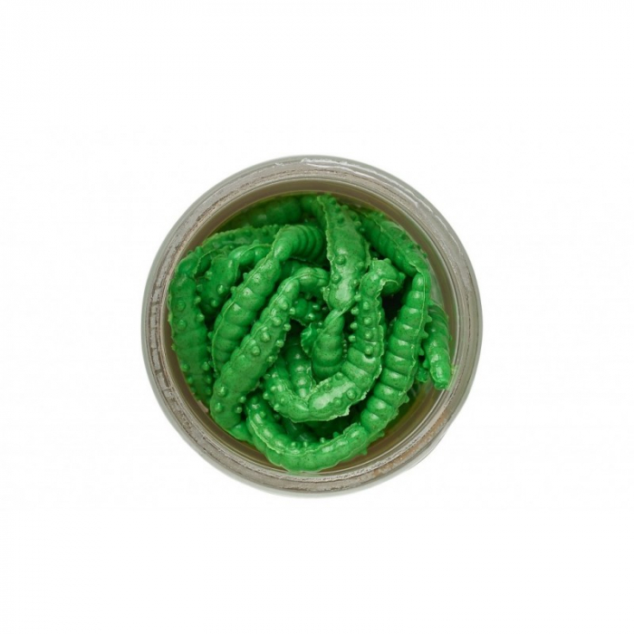 Momeala Berkley PowerBait Honey Worm 2,5cm Spring Green 25 bucati/borcan [2]