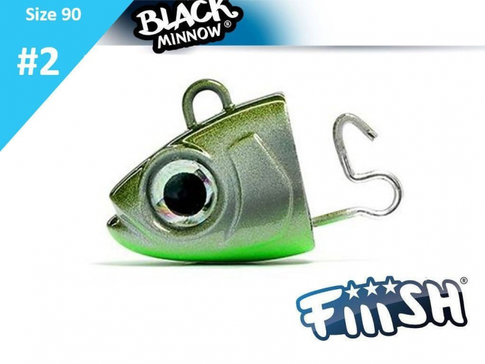 Cap de Jig Fiiish Black Minnow No2 Jig Head 3.5g Zincky - Zincky Khaki [1]