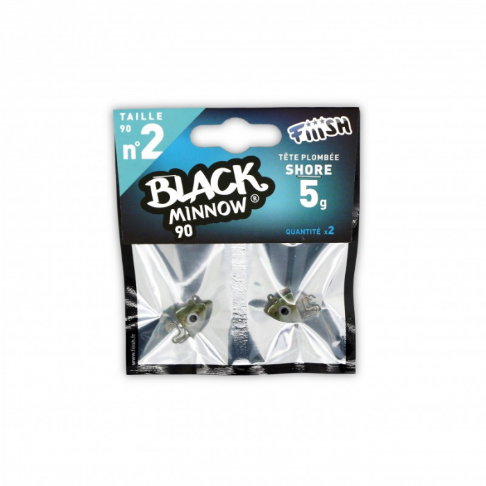 Cap de Jig Fiiish Black Minnow No2 Jig Head 5g Shore - Kaki [2]