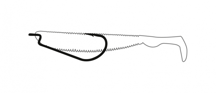 Carlige de pescuit Molix OH1600M-OMTD Offset Worm Profile Mini, Size 4, 10 bucati [3]