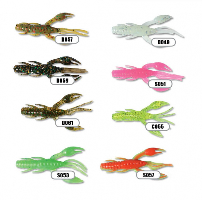 Naluca Tamura Worm Imitatie Rac - Flapping Crawfish Hunter MF-54; 3,8 cm; 8 bucati; CULOARE - D061 [2]