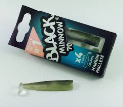 Corp Naluca Silicon Fiiish Black Minnow No1 - Brown Glitter, 4 bucati [2]