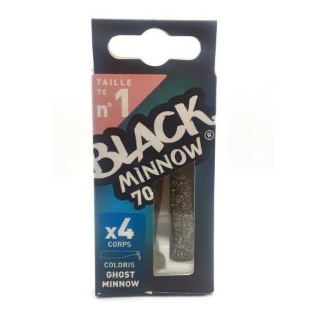 Corp Naluca Silicon Fiiish Black Minnow No1 - Ghost Minnow, 4 bucati [2]