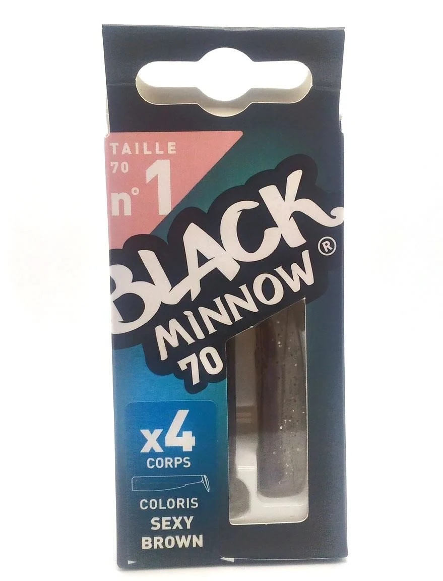 Corp Naluca Silicon Fiiish Black Minnow No1 - Sexy Brown, 4 bucati [2]