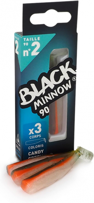 Corp Naluca Silicon Fiiish Black Minnow No2 - Candy Green, 3 bucati [2]