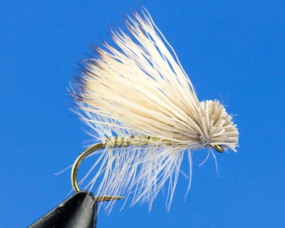 Dry Fly Pearl and Elk Caddis #14 [1]