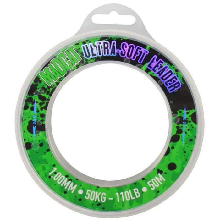 Fir pentru pescuit Madcat Ultra-Soft Mono Leader, Transparent, 50m [2]