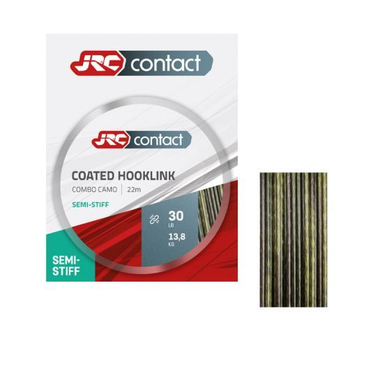 Fir Textil pentru pescuit JRC Coated Hooklink Semi Stiff Braided Line, Combo Camo, 22m [2]