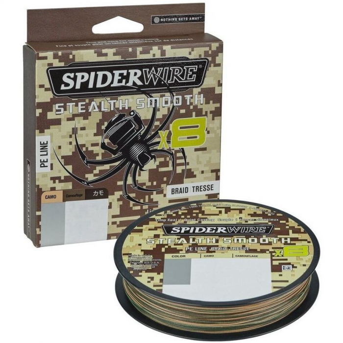 Fir pentru pescuit Textil SpiderWire Stealth Smooth 8 Braid, Camo, 150m [1]