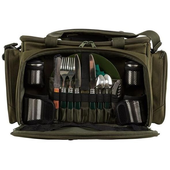 Geanta JRC Termoizolanta + Set tacamuri Defender Session Cooler Food Bag 53cm x 30cm x 30cm [1]