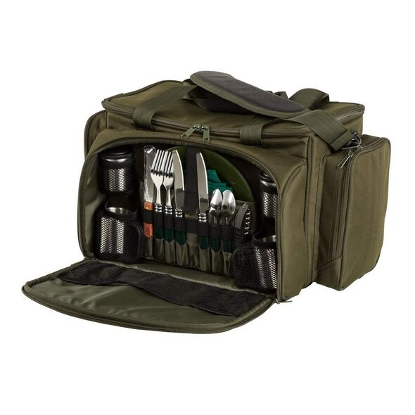 Geanta JRC Termoizolanta + Set tacamuri Defender Session Cooler Food Bag 53cm x 30cm x 30cm [3]