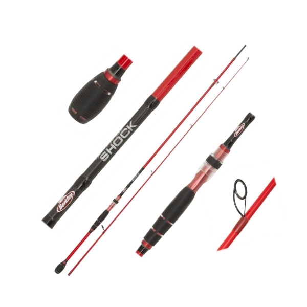 Lanseta Berkley Lightning Rod Shock Red Spin 702L, 2.10m, 2-15g M-Fast [2]